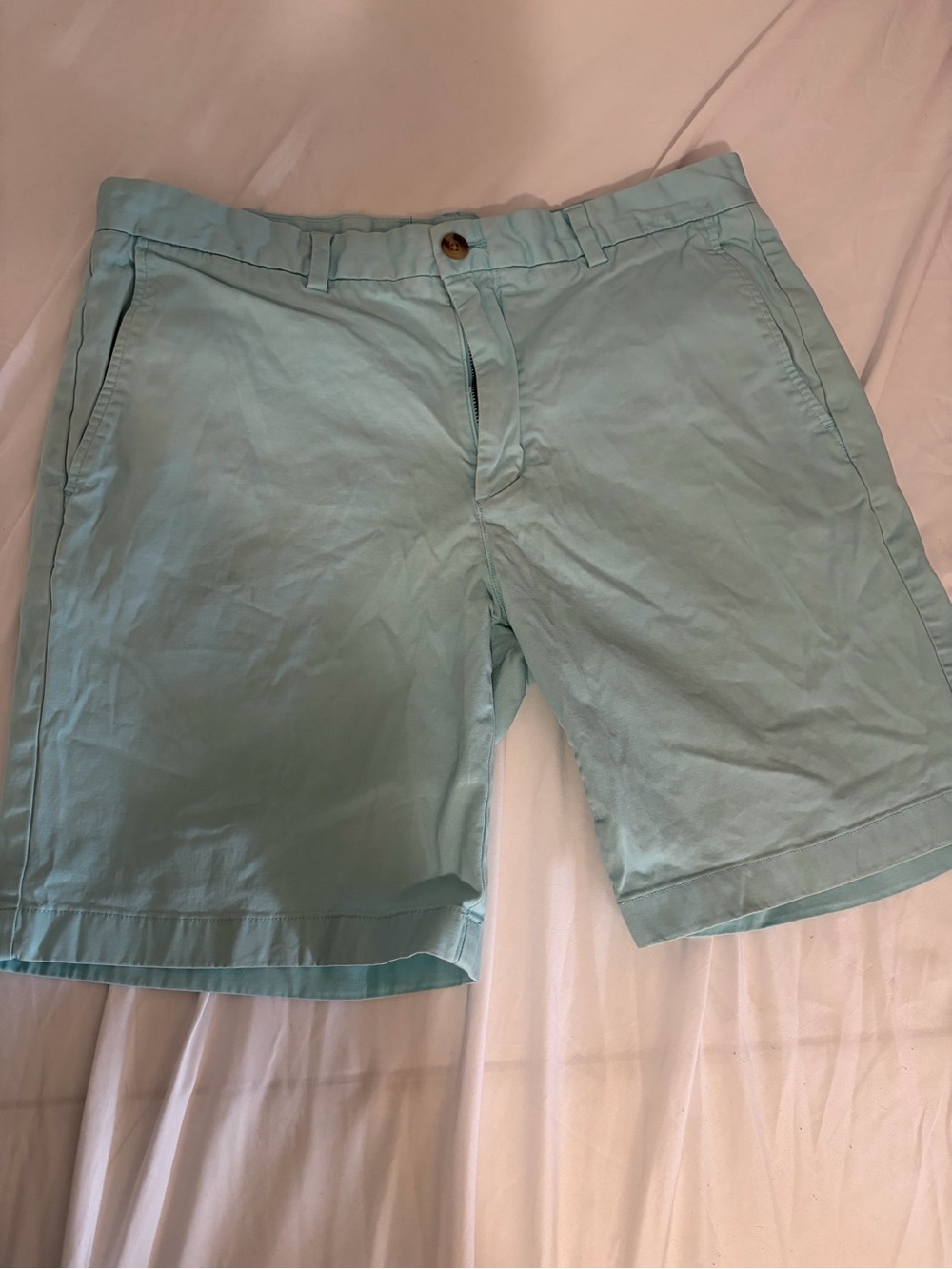 Vineyard Vines Men’s Size 35 Light Blue/Aqua Chino Golf Casual Preppy Shorts